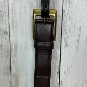 Enro Mens Size 36 Waist Formal Business Casual Genuine Leather Brown Belt